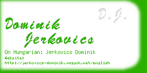 dominik jerkovics business card